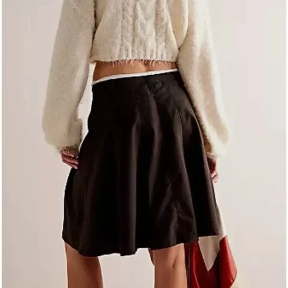 Free‎ People We The Free Suiting Pleated Mini Skirt Size 2 NWOT - Picture 4 of 6